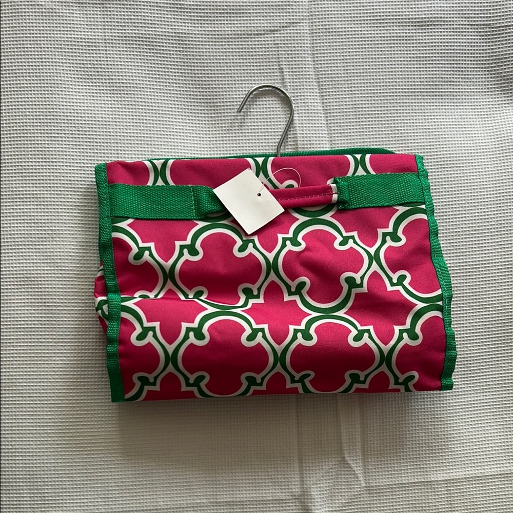 Pink and Green Patterned Foldable Bag